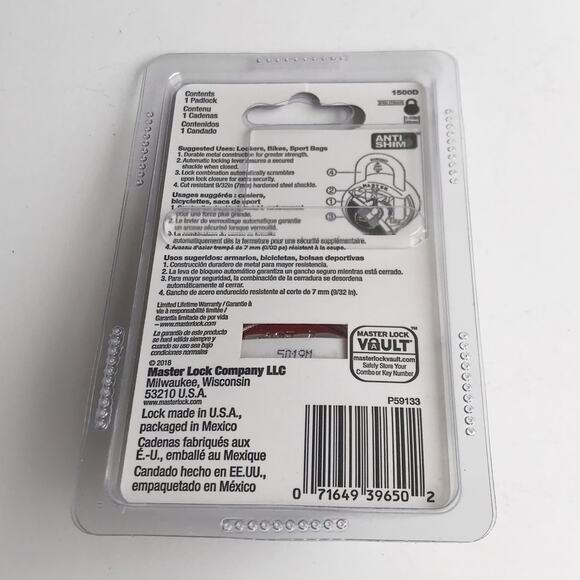 Master Lock 1500D Combination Lock NWT - Picture 2 of 13